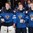 MONTREAL, CANADA - JANUARY 3: Finland's Veini Vehvilainen #31, Vili Saarijarvi #18 and Aapeli Rasanen #32 were named the Top Three Players for their team following a 4-1 relegation round win over Latvia at the 2017 IIHF World Junior Championship. (Photo by Andre Ringuette/HHOF-IIHF Images)

